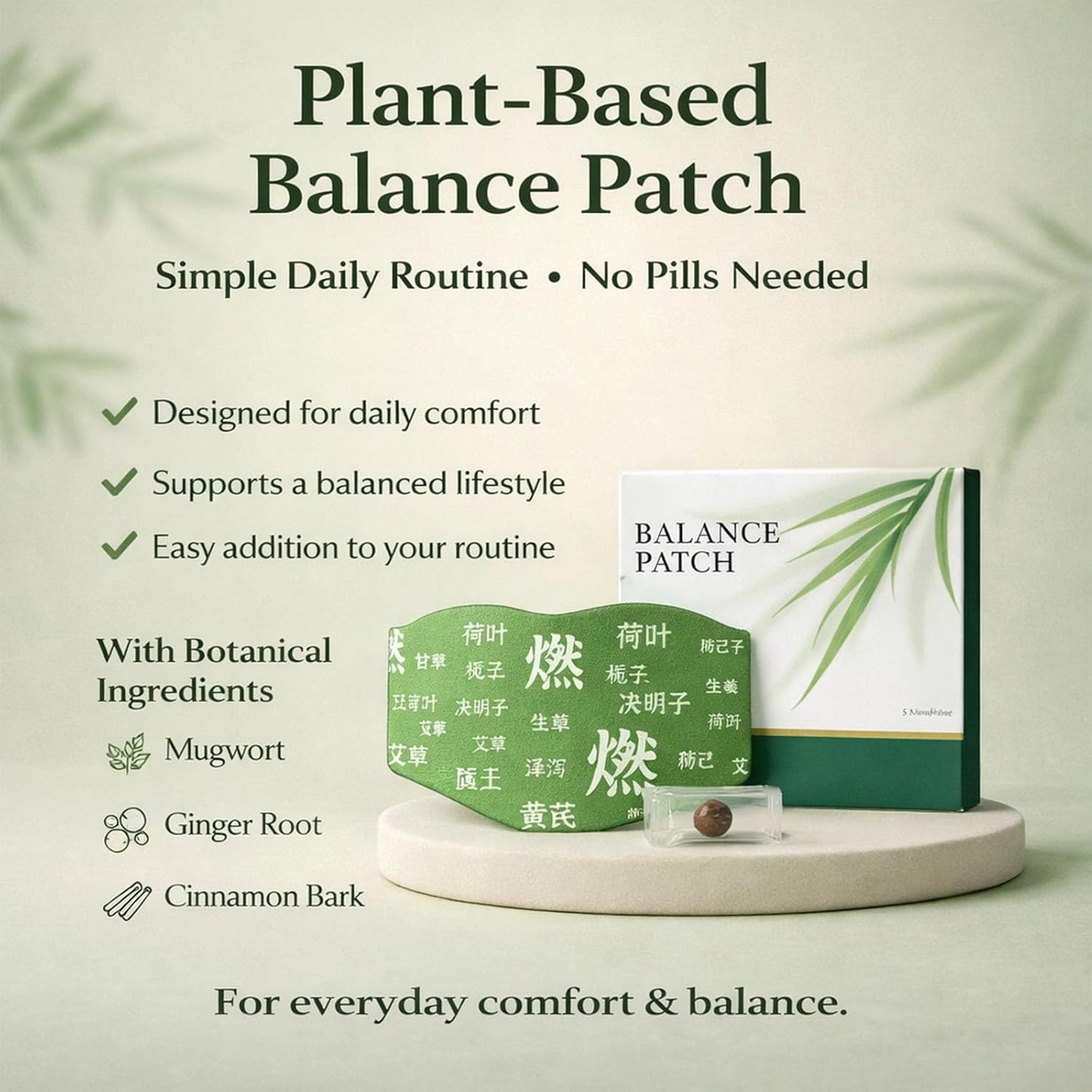 Hnakihy® Herbal Balance Patch — Japanese Kampo Formula