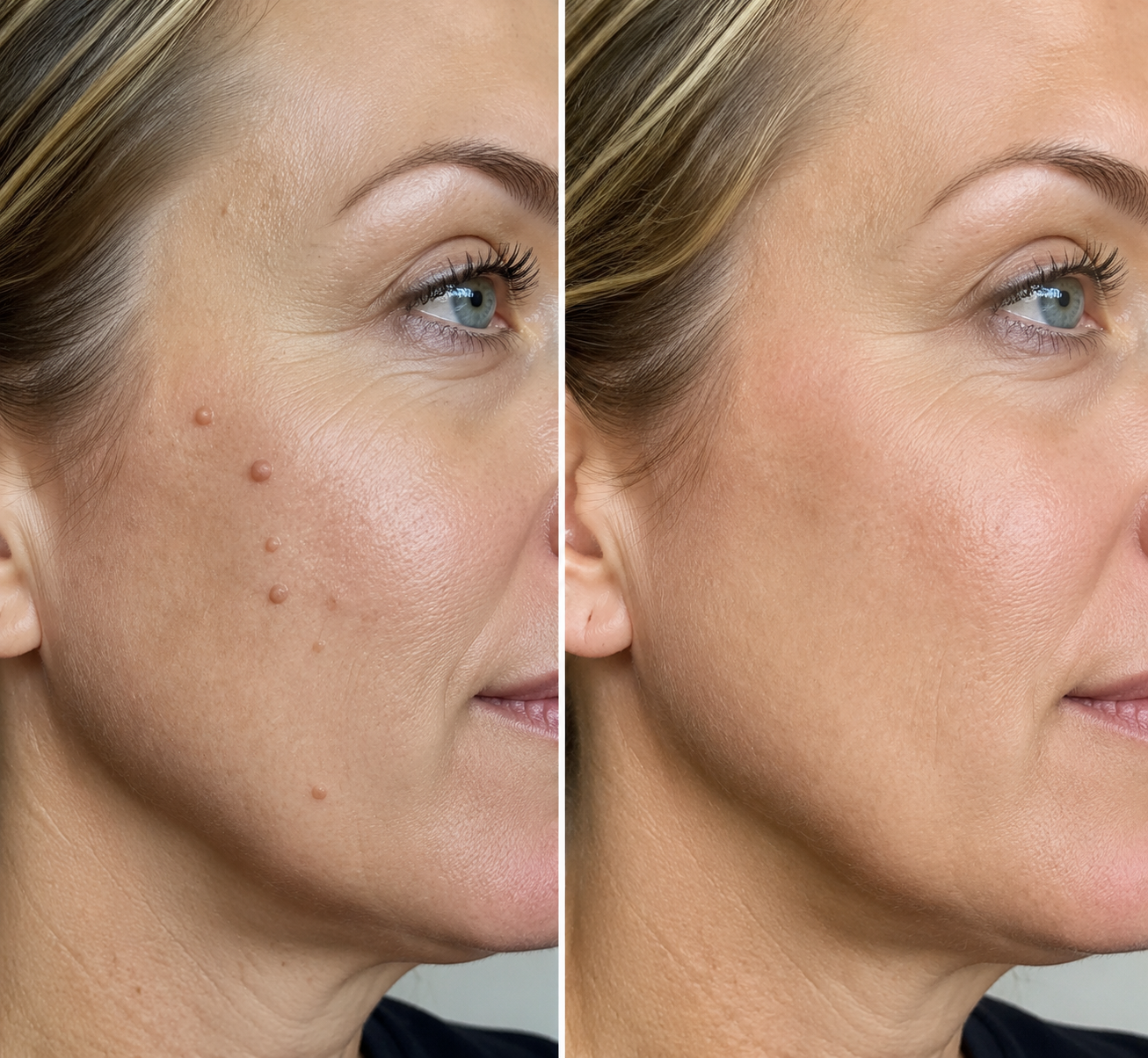 Hankihy® 2-in-1 Microneedle & Hydrocolloid Clear Patches  Targets Skin Tags, Flat Warts & Blemishes | Invisible Patch Technology for Face & Body
