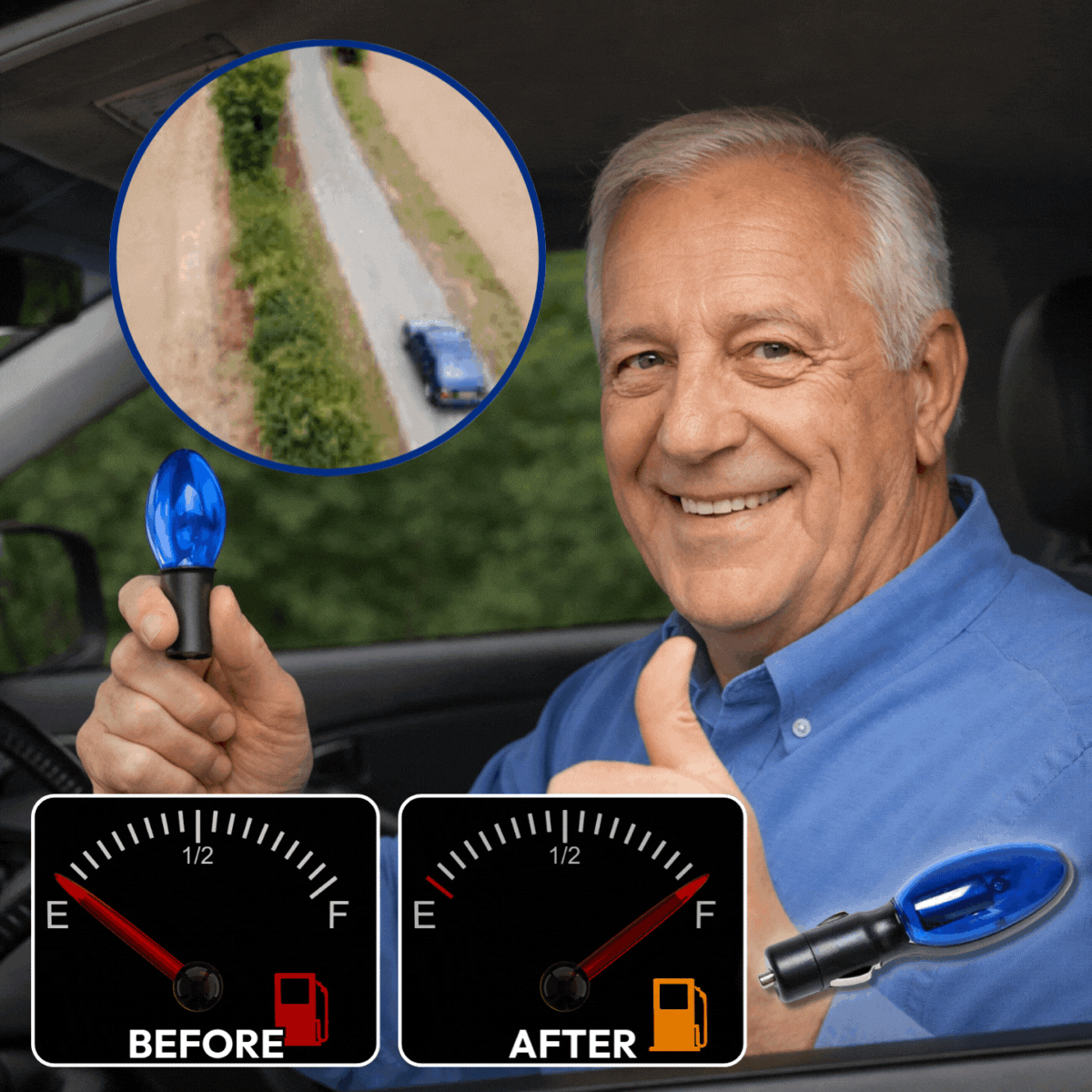 🚗Saves 50% on fuel consumption. — Plug-and-Play Fuel Saver: Drive Further, Improve Fuel Efficiency