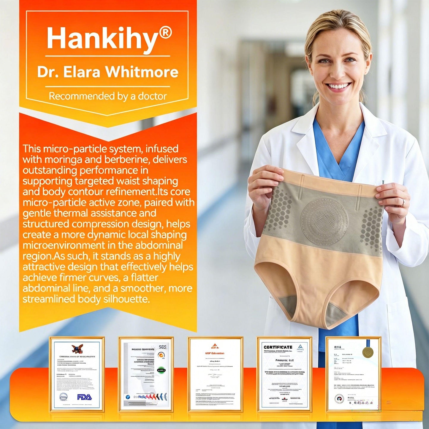 Official Brand Store | 🛡️ Hankihy® 2026 Moringa & Berberine 4-in-1 Micro-Particle Shaping & Fat Burning Shorts